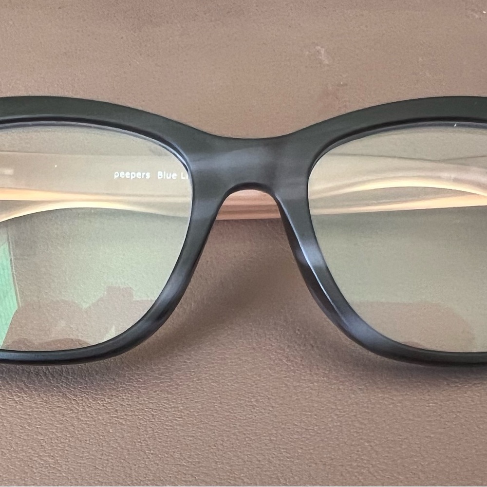 Peepers Blue Light Reading Glasses in Matte Black
